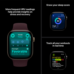 Apple Watch12 Cell 46mm Black Alu Case Black Sp SM MJG84ET
