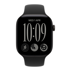 Apple Watch12 Cell 46mm Black Alu Case Black Sp SM MJG84ET