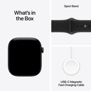 Apple Watch12 Cell 46mm Black Alu Case Black Sp SM MJG84ET