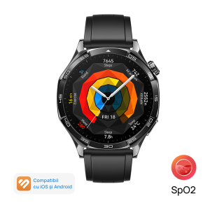 HUAWEI Watch GT5 46mm Black fluoroelastomer strap