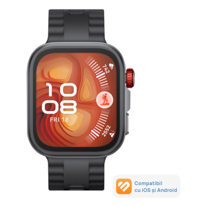 HUAWEI Watch Fit 4 Pro Black Fluoroelastomer Strap