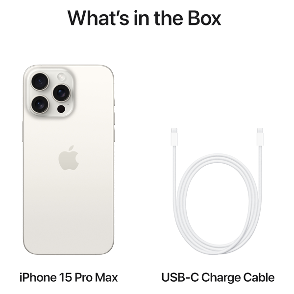 Apple iPhone 15 Pro Max 256GB White Titanium