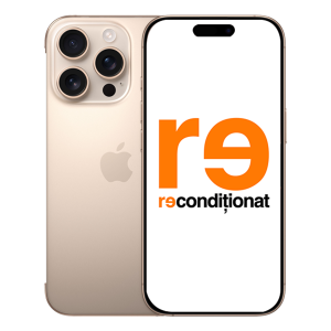 Apple iPhone 16 Pro 128GB Desert Titanium Reconditionat
