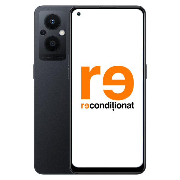 OPPO Reno7 Lite 5G 128GB Dual SIM Cosmic Black Reconditionat