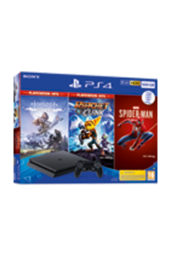 Consola PlayStation 4 500GB cu Spider Man HZD Ratchet ...
