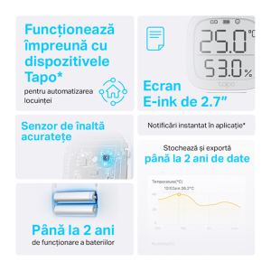Senzor temperatura si umiditate TP Link Tapo T315